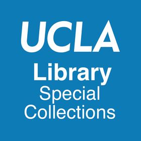 Logo with blue background and white text reads "UCLA Library Special Collections"